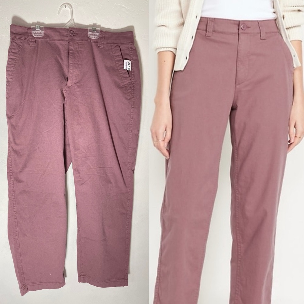 NWT Old Navy OG Chinos Skylark Mauve Pants L